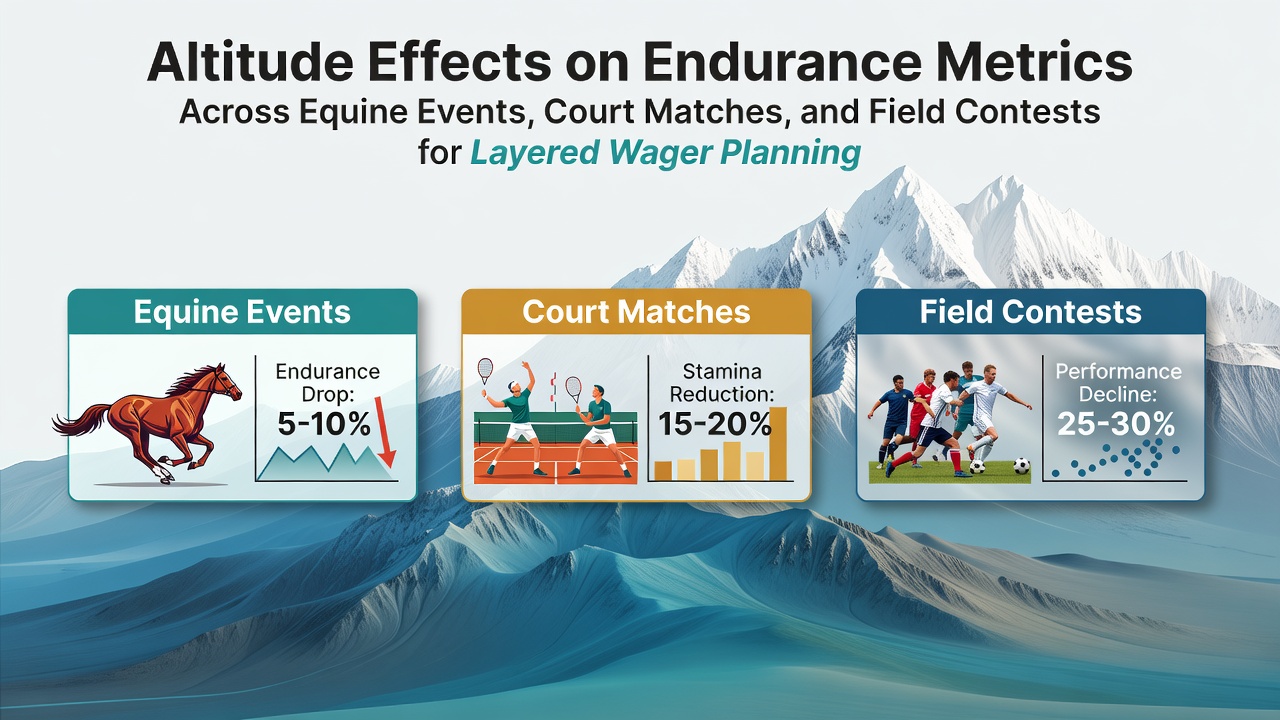 Athletes and horses competing at high altitude venues showing endurance challenges