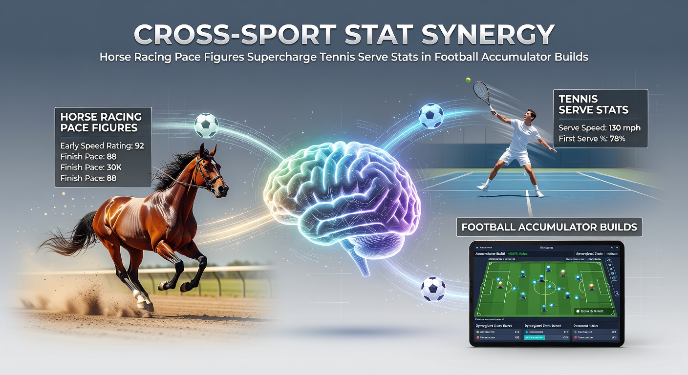 Visual representation of pace figures overlayed on tennis serve speed graphs and football match timelines, highlighting cross-sport data correlations