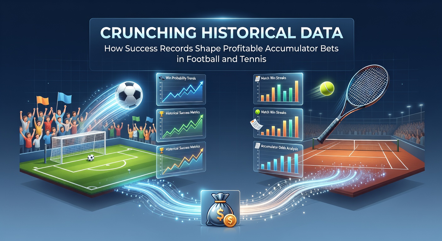 Graph showing historical win rates for football teams in accumulator bets, highlighting trends in home and away performances