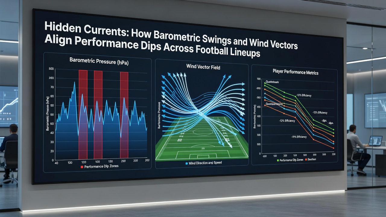 Wind vector diagrams applied to horse racing turns and tennis court baselines with performance dip annotations