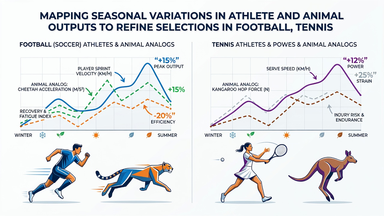 Data visualization overlaying football, tennis, and racing seasonal trends for accumulator construction