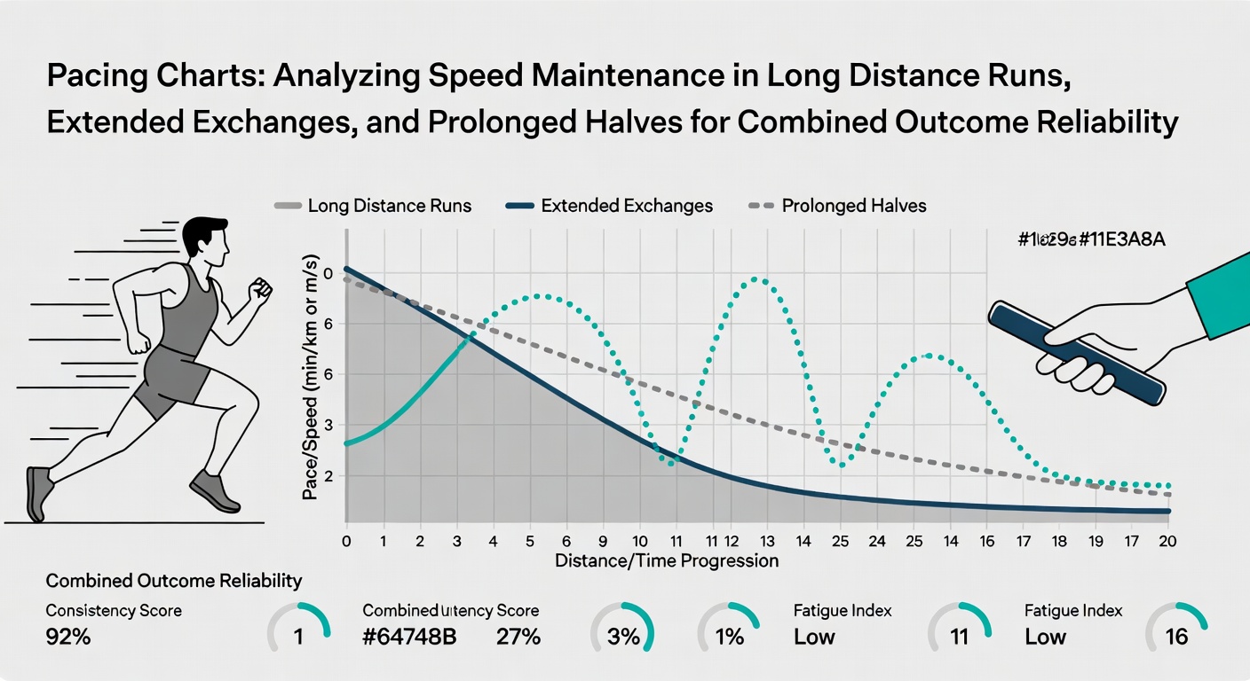 Pacing chart analysis showing speed maintenance across endurance sports and team events