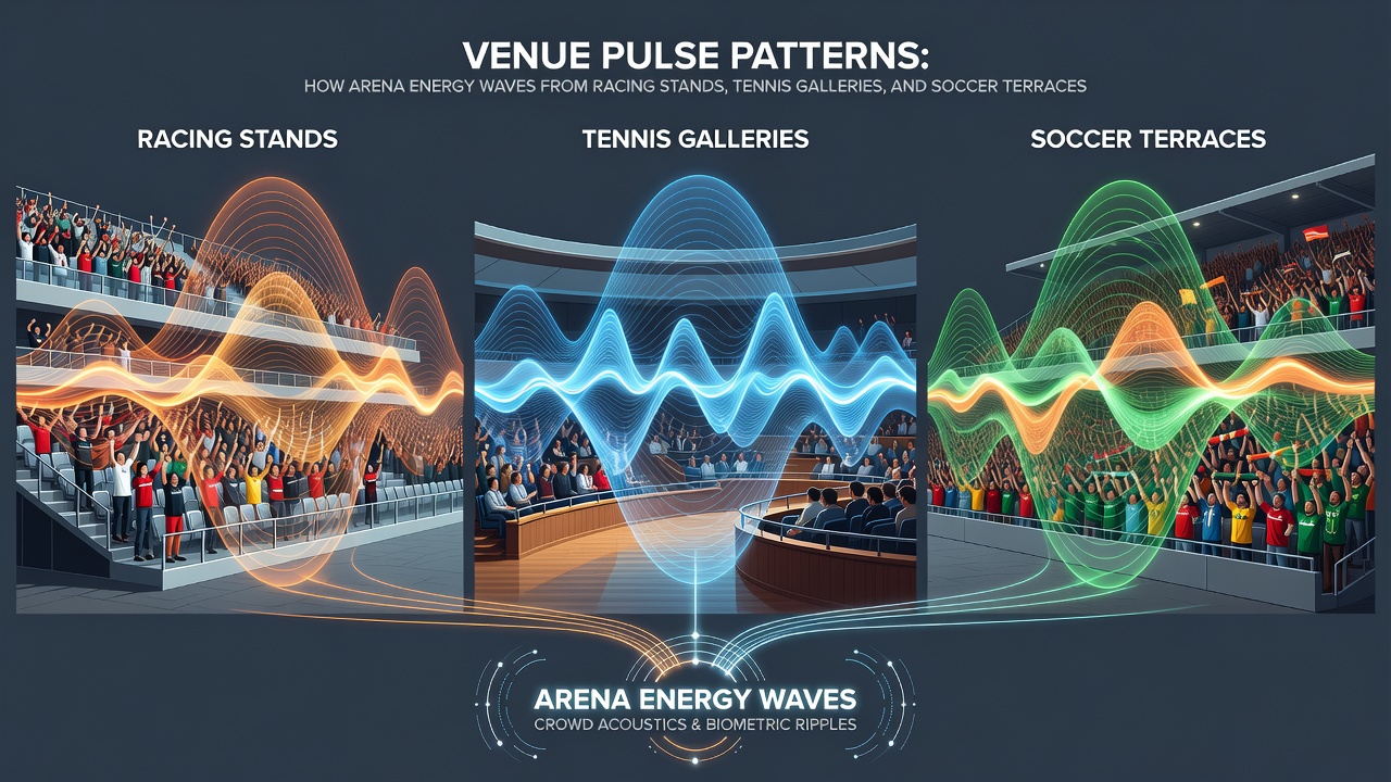Integrated venue energy data points from three sports overlaid on accumulator construction charts