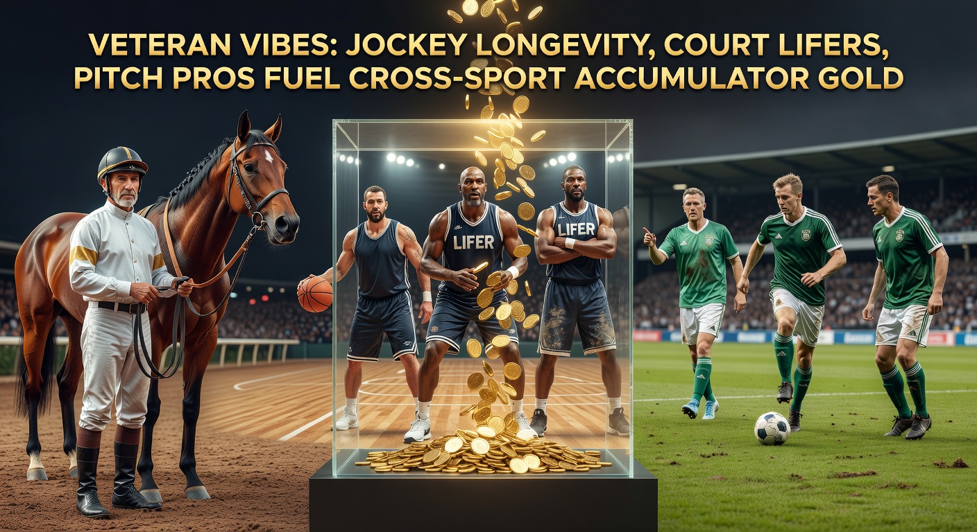 Veteran jockey guiding a horse to victory at sunset, symbolizing enduring experience in racing